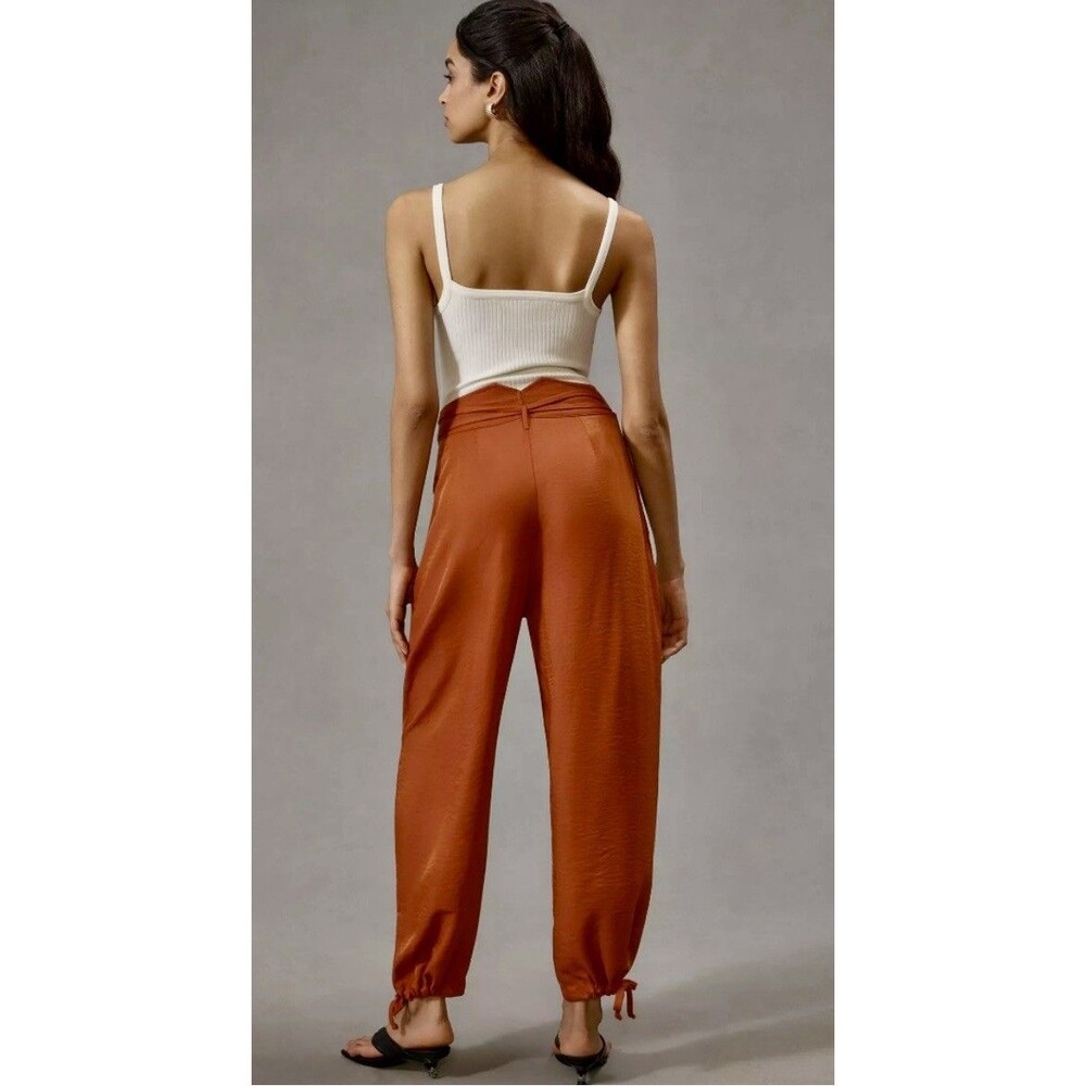 Anthropologie TINY Heidi Pants Sz L Burnt Orange Boho-Chic Vintage-inspired NWOT